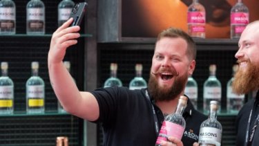 Bartender selfie