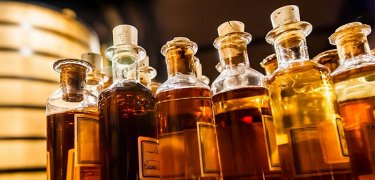 Bottles of cognac 