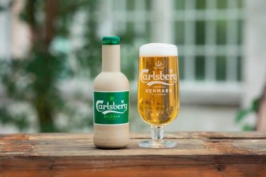 Carlsberg's paper bottle prototype