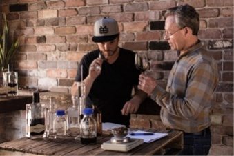 Mr Black founders taste the brews