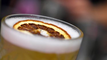 Orange drinks garnish